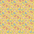 Seamless pattern with shells.