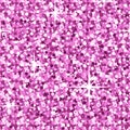 Seamless pattern shining glitter, stars, sequins. Shiny pink color background. For wallpaper, printing on fabric