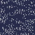 Seamless pattern with shoals of fish. Print for textile, wallpaper, covers, surface. For fashion fabric. Retro stylization