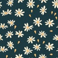 Dainty Daisies: Pastel Seamless Pattern with Harmonious Simplicity