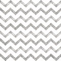 Seamless pattern of silver glitter zigzag chevron