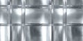 Seamless pattern Silver metal grille with square panels. Royalty Free Stock Photo