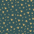 Seamless pattern with simple abstract shapes. Vector graphics Royalty Free Stock Photo
