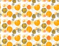 Seamless pattern of simple geometry. Retro-style illustration