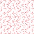 Seamless pattern of sketches female jewerly