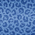 Seamless pattern skin leopard, cheetah or panther. Animal print. Fashion style. Faded effect. Repeated abstract indigo pattern. Re Royalty Free Stock Photo