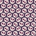 Seamless pattern with skulls