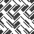 2164 Seamless pattern with slanting black  lines, modern stylish image. Royalty Free Stock Photo