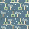 Seamless pattern sleeping cat, napping, cartoon cute, vector illustration for fabric, print, clothing