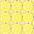 Seamless pattern slices of lemon