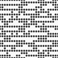 Seamless pattern with small circles or dots. Geometric halftone dots pattern. Randomly arranged dots