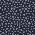 Seamless pattern with small flowers on a dark blue background Royalty Free Stock Photo