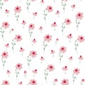 Seamless pattern with small flowers