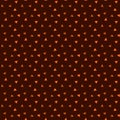 Seamless pattern with small tringle in deep rust color background
