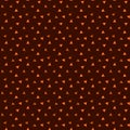Seamless pattern with small tringle in deep rust color background