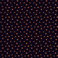 Seamless pattern with small tringle in midnight blue background