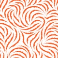 Seamless pattern of smooth lines of chalk or coal in trendy Lush Lava color. Texture for fabric or packaging isolated on