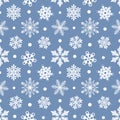 Seamless pattern with snowflakes. christmas or winter texture