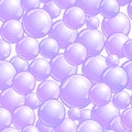 Seamless pattern with soap bubbles, realistic bubbles background, purple blob wallpaper, vector illustration Royalty Free Stock Photo