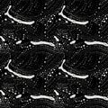 Seamless pattern of soap wash sponge stains on black Royalty Free Stock Photo