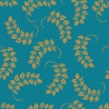 Seamless pattern on a solid background for dresses, room wallpaper, bedding fabric.