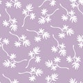 Seamless pattern on a solid background for dresses, room wallpaper, bedding fabric.