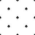 Seamless pattern with spades. Casino gambling, poker background. Alice in wonderland ornament