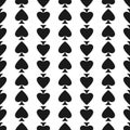 Seamless pattern with spades. Casino gambling, poker background. Alice in wonderland ornament