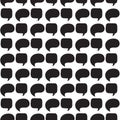 Seamless pattern with speech bubbles.