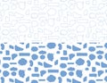 Seamless pattern with speech bubbles . Message boxes.