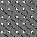 Seamless pattern of sperm cartoon