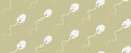 Seamless Pattern with Spermatozoon