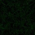 Seamless pattern with spider web. Halloween decoration with green cobweb