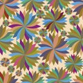 Seamless pattern with spinning tops