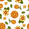 Seamless pattern with spring flowers Royalty Free Stock Photo