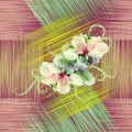 Seamless pattern with spring flowers Royalty Free Stock Photo