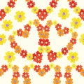 Seamless pattern spring Polyanthus primula flowers heart. vector
