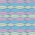 Seamless pattern on a square background - chains - DNA or bijuteria. Design element Royalty Free Stock Photo