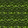 Seamless pattern on a square background - chains - DNA or bijuteria. Design element Royalty Free Stock Photo