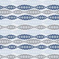 Seamless pattern on a square background - chains - DNA or bijuteria. Design element Royalty Free Stock Photo