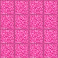 Seamless pattern with square triangular elements pink.