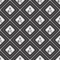 Seamless pattern of squares inside the letters