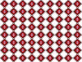 Seamless pattern with squares, Serbian ornament,  on white background Royalty Free Stock Photo