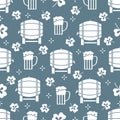 Seamless pattern. St. Patrick\'s Day. Pab. Ireland Royalty Free Stock Photo