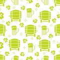 Seamless pattern. St. Patrick\'s Day. Pab. Ireland Royalty Free Stock Photo