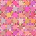 Seamless pattern with stained glass ornament