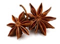 Star anise spice isolated on white background. Royalty Free Stock Photo