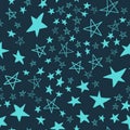 Seamless pattern, star asterisk, vector illustration design with star