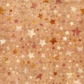 Seamless pattern of star motif in intricate colors and texture Royalty Free Stock Photo