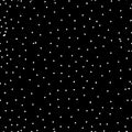 Seamless pattern of star sky on black background, vector Royalty Free Stock Photo